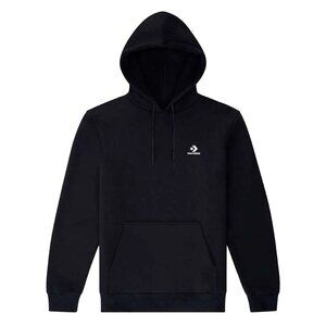 Converse Star Chevron Embroidered Pullover Hoodie Black Mens SZ XXL 10024509 A02